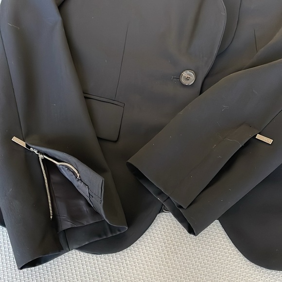 Gucci Black Wool Single Button Blazer Size 38 - Picture 11 of 14